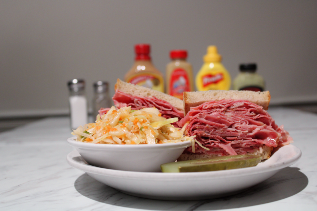 corned beef and coleslaw